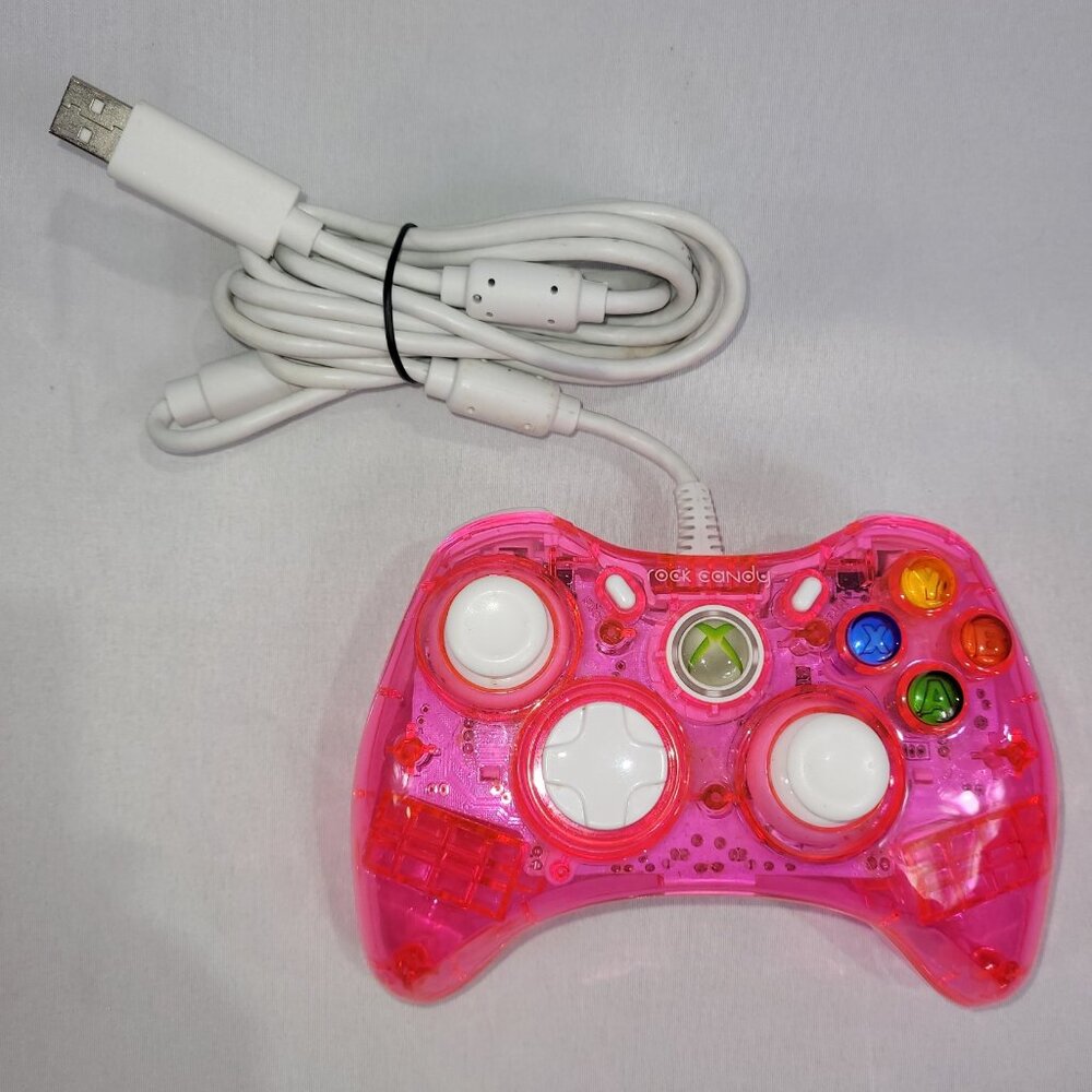PDP Rock Candy Pink Wired Controller for Xbox 360